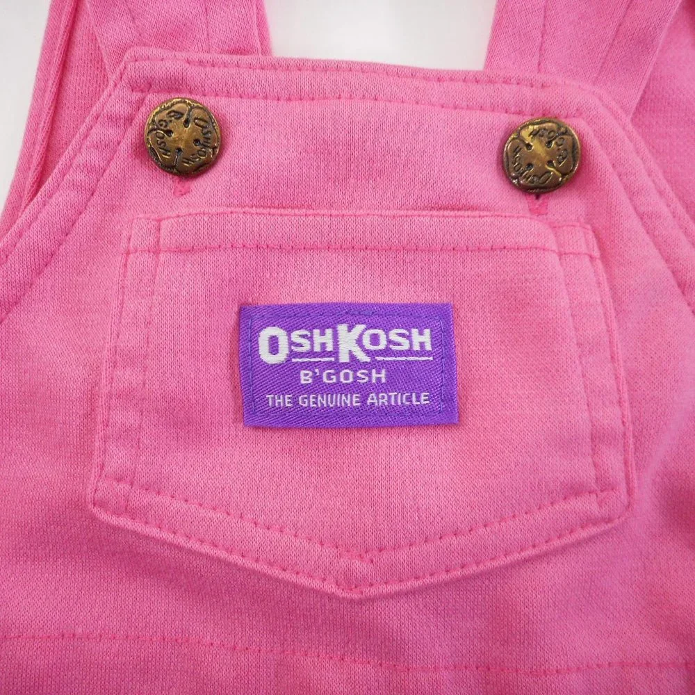 Vintage Oshkosh B'Gosh Overalls 6-9 Mo Vestbak USA Pink